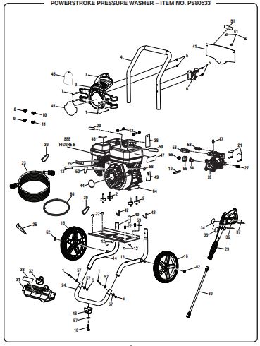 PS80533 Pressure washer replacement parts